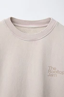 TEXT PRINT SWEATSHIRT
