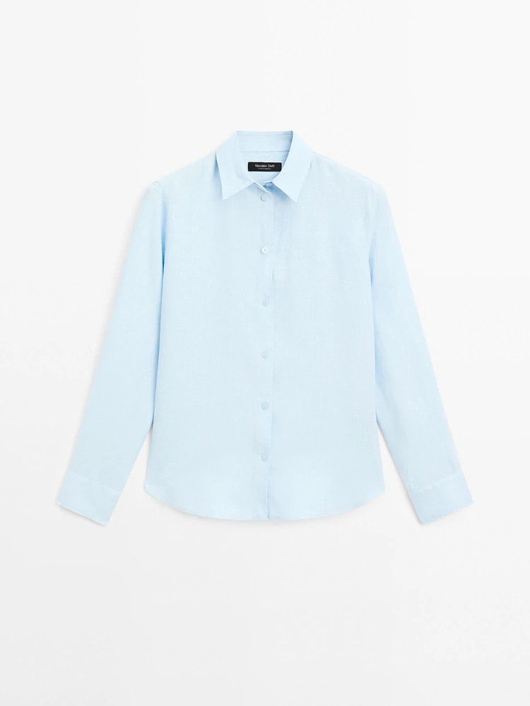 Flowing 100% linen shirt