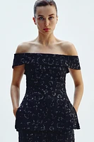 TOP GILET SEQUINS