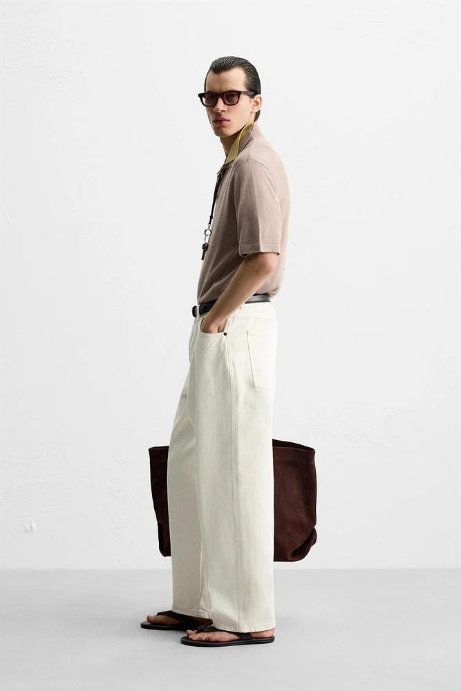 VISCOSE KNIT POLO SHIRT