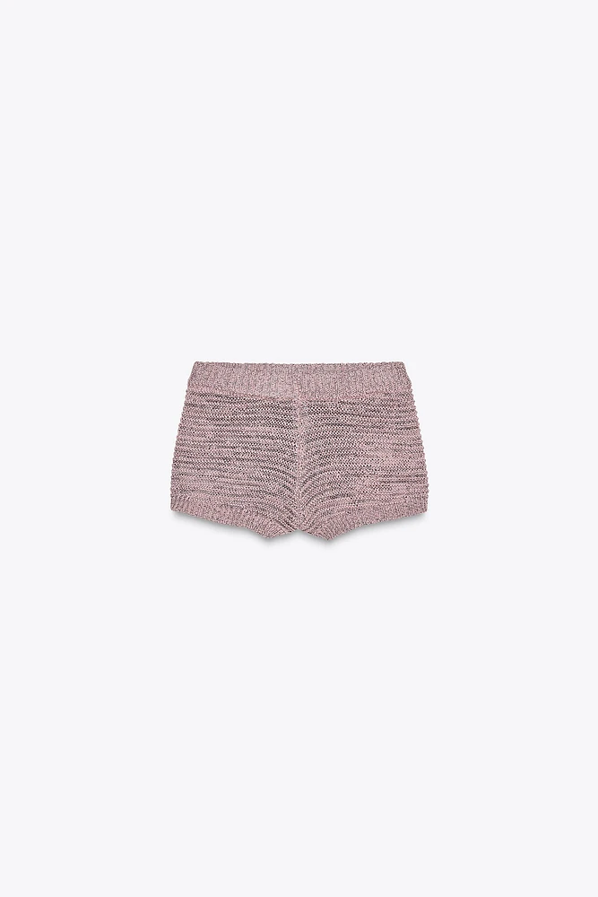 SHORT MAILLE TEXTURÉ
