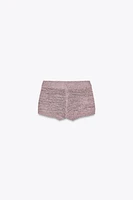SHORT MAILLE TEXTURÉ