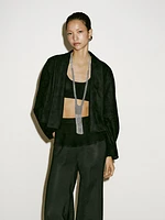Pantalon fluide avec ceinture large en cuir - Limited Edition