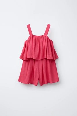 LINEN SHORT JUMPSUIT