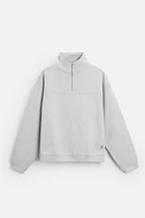 ZIP COLLAR SWEATSHIRT X ALL CAPS STUDIO