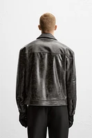 FAUX LEATHER JACKET