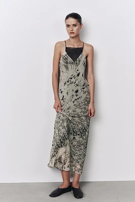 LONG PRINTED DRESS