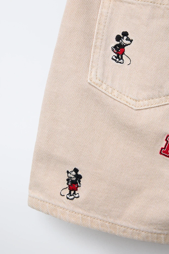 MICKEY MOUSE © DISNEY EMBROIDERED BERMUDA SHORTS