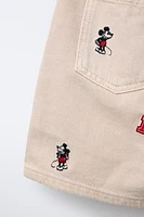 MICKEY MOUSE © DISNEY EMBROIDERED BERMUDA SHORTS