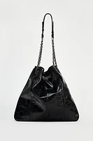 ROCK BUCKET BAG WITH CHAIN STRAP