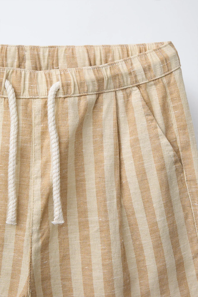 PANTALON DROIT À RAYURES