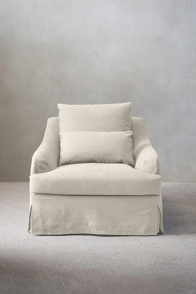 LINEN-ARMCHAIR 01 COVER