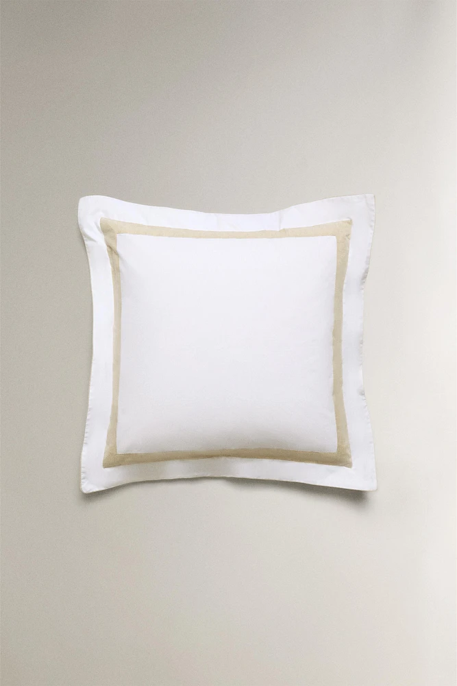COTTON PILLOWCASE WITH BORDER