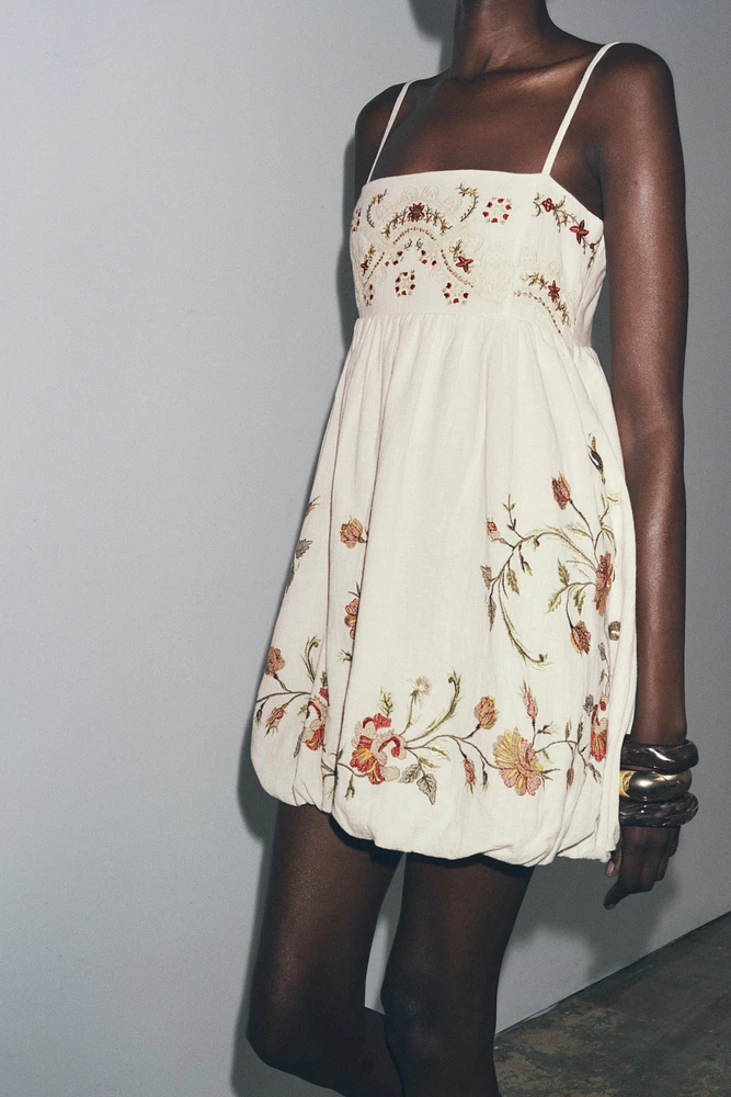 ZW COLLECTION EMBROIDERED SHORT DRESS