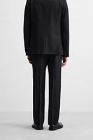 TEXTURED SUIT PANTS