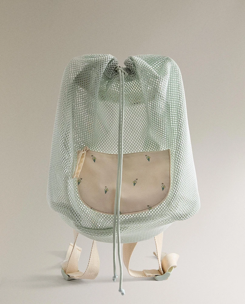 CHILDREN'S BEACH BACKPACK WITH ICE CREAMS