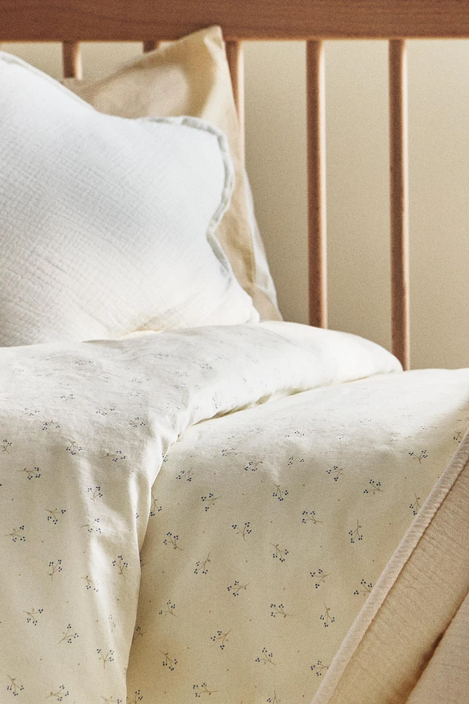 HOUSSE DE COUETTE ENFANT COTON MINIFLEUR