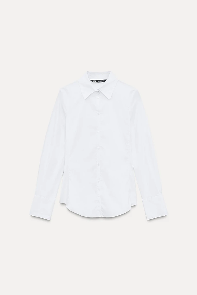 FITTED POPLIN SHIRT