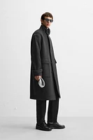 RELAXED FIT WOOL BLEND COAT