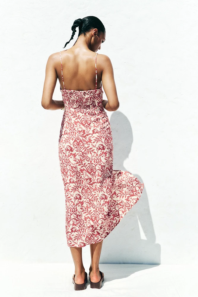 ROBE MIDI RUSTIQUE IMPRIMÉE