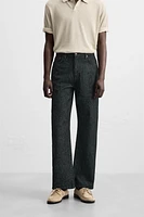 STRAIGHT FIT COTTON-HEMP JEANS