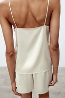 TOP STYLE LINGERIE SATINÉ