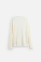 RELAXED FIT TEXTURED SWEATER