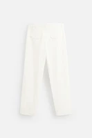 STRAIGHT FIT COTTON PANTS