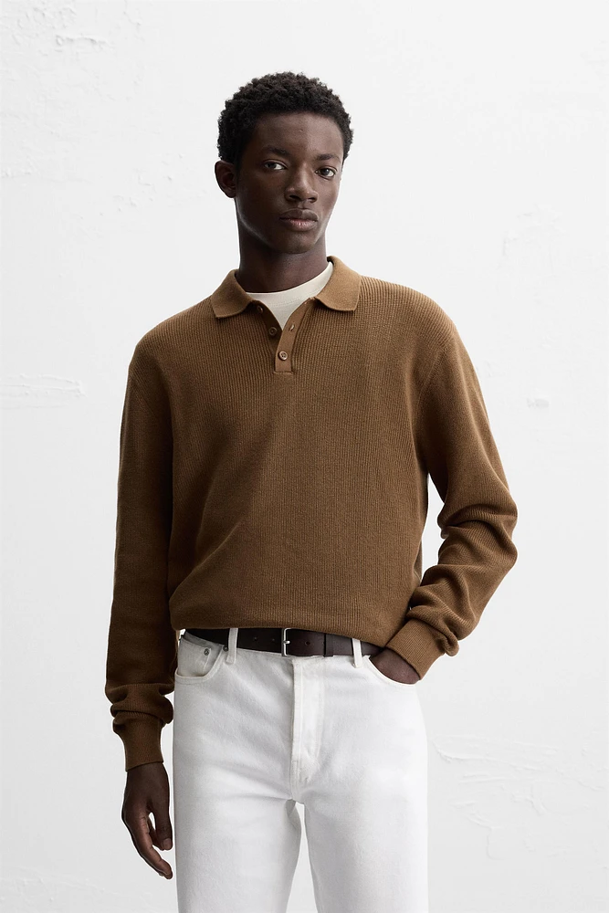 PURL KNIT POLO