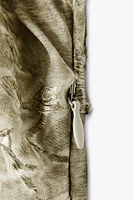 TEXTURED DRAPED DRESS