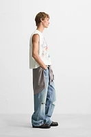 T-SHIRT IMPRIMÉ DÉLAV