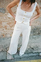 PANTALON LARGE POCHES