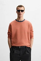 WASHED STRIPE SWEATSHIRT