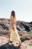 ROBE IMPRIMÉE FLORALE AJOURÉE