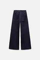 ZW COLLECTION HIGH WAIST WIDE LEG JEANS