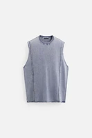 WASHED KNIT TANK TOP