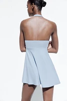 SHORT HALTER DRESS