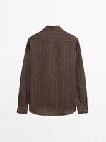 100% linen pinstripe shirt