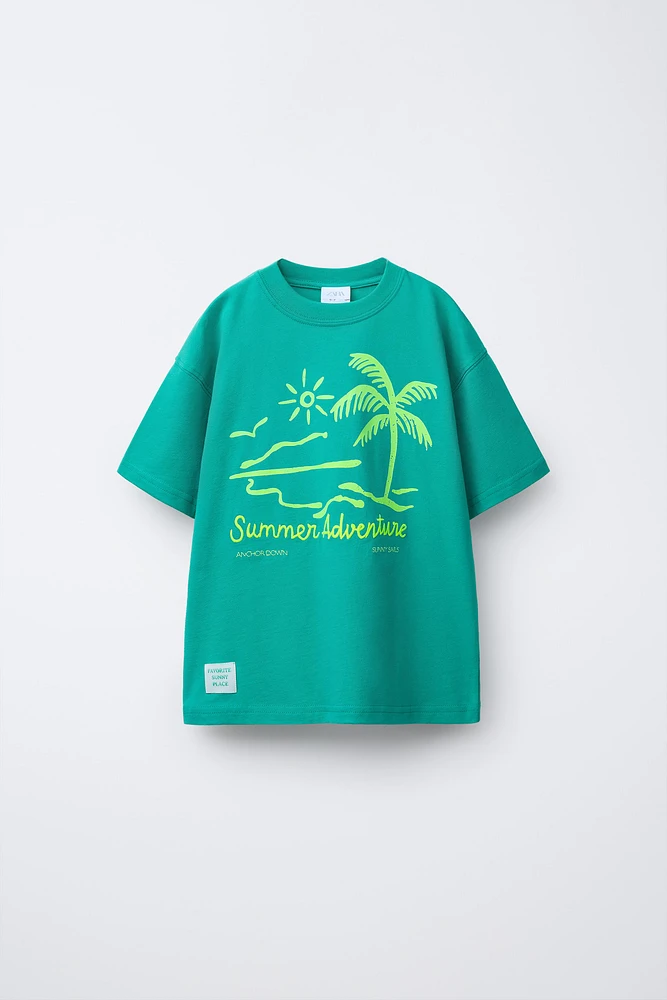 T-SHIRT INSCRIPTION BRODÉE