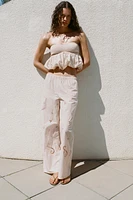 EMBROIDERED PAJAMA PANTS