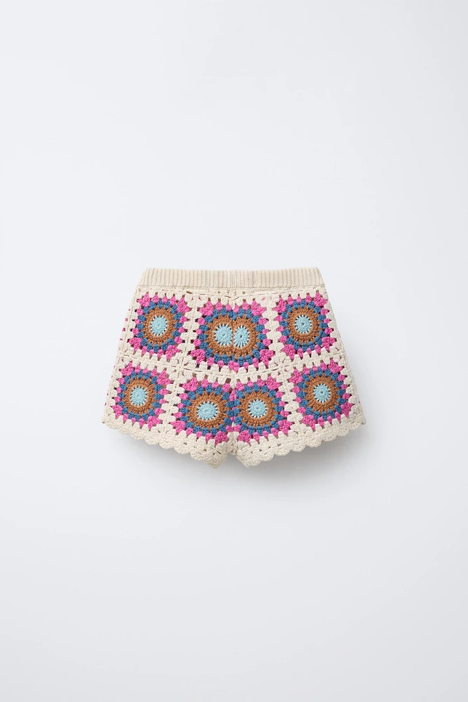 BERMUDA EN MAILLE CROCHET