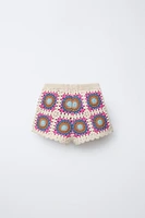 BERMUDA EN MAILLE CROCHET
