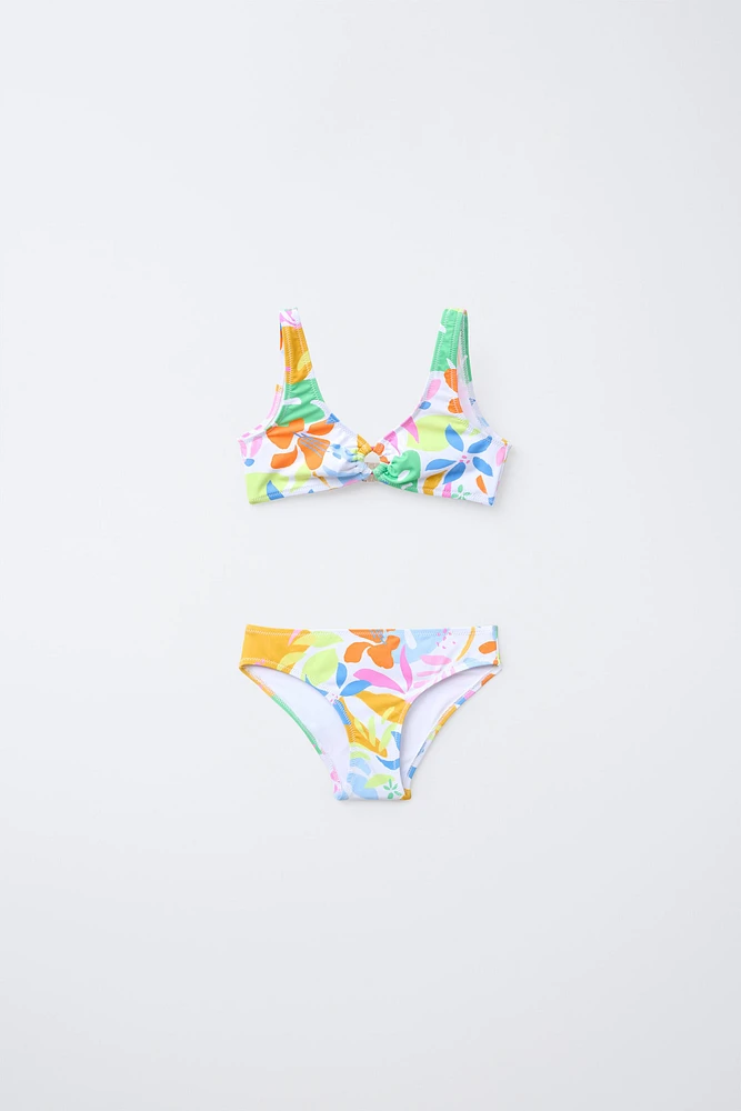 6-14 YEARS/ TROPICAL PRINT BIKINI