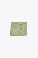 JUPE-CULOTTE À PLIS EN LIN