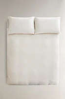 WAFFLE-KNIT DUVET COVER