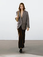 Flecked 100% linen blazer