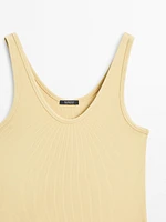 Top à bretelles en coton mélang