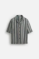 GEOMETRIC JACQUARD SHIRT