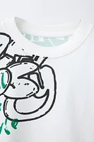 T-SHIRT À IMPRIMÉ GRAFFITI