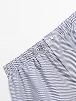 Striped print boxers